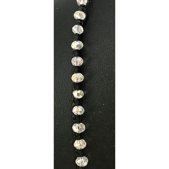 Handmade Multi Wrap Bracelet with Hematite and Large and Small AB Crystal Beads - Picture 7 of 8